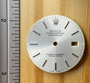 ROLEX UOMO DATEJUST QUADRANTE ARGENTO INDICE PER MODELLO N. 16014 16030 ACCIAIO INOX - Foto 1 di 4