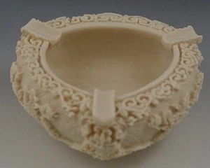 ASHTRAY 1950's HAND CARVED SOAPSTONE MADE IN ITALY NEW OLD STOCK - Picture 1 of 8