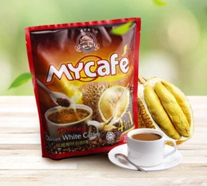 MYCAFE PENANG DURIAN WHITE COFFEE PREMIX INSTANT 15 PACKETS 40g x 2 PACK - Picture 1 of 16