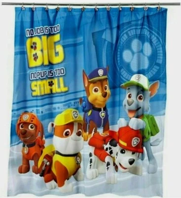 Cortina de ducha de tela para decoración de baño Paw Patrol y accesorios *LEER* (T27) Foto 1 de 4