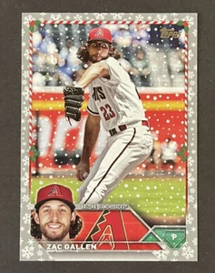 Copo de nieve metálico Topps Holiday #H22 Zac Gallen 2023 - Imagen 1 de 2