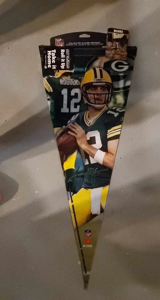 Aaron Rodgers Green Bay Packers Pennant Brand New - Image 1 of 1