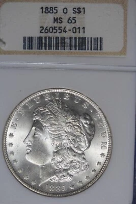 1885 O NGC MS65 MORGAN SILVER DOLLAR #B50019 - Image 1 of 2