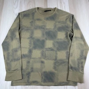 Oakley Mens Green and Khaki Tie Dye Long Sleeve Pullover Jumper Sweatshirt Sz L - Picture 1 of 10