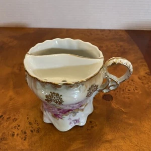 Shaving Mug/Cup, Pink & White Roses Floral Design, Hand Painted Nippon (Faux) - Picture 1 of 11
