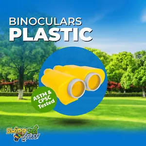 SET ALTALENA ROBA BINOCOLO GIALLO parco giochi accessori forte bambini outdoor 0132 - Foto 1 di 9