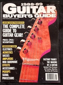 Vintage GUITAR BUYER'S GUIDE 1988- 1989 Guitar World Catalog Packed Products - Picture 1 of 15