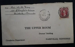 1940 Canada Cover ties 3c KGVI stamp cancelled St Chrysostome to USA - Picture 1 of 2
