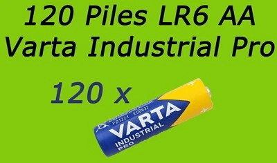 120 PILES VARTA LR6 LR06 AA 4006 MIGNON BATTERIE 1,5V ALCALINE INDUSTRIAL PRO