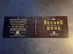 2013 Leaf Ichiro Immortals PROOF MISSING AUTOGRAPH & Serial # BOOKLET #RB1 - Picture 1 of 2