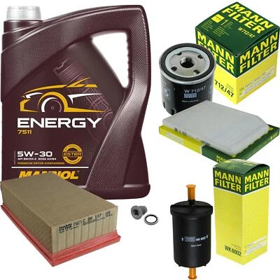 MANN-FILTER Inspektionspaket MANNOL 5L Energy 5W-30 für Renault Laguna I 3.0 24V - Bild 1 von 4