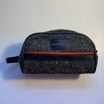 GIVENCHY Toiletries Travel Make Up Bag Black Gray Red - Image 1 of 4