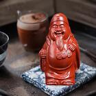 Buddha Statue Miniature Figure Initiation Sculpture Purple Clay Tea Pet