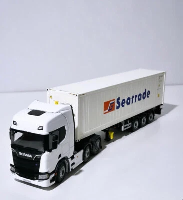 Remorque squelettique Scania R 6x2 + conteneur frigorifique 40 pieds "Seatrad... - Photo 1/4