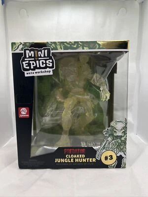 Predator Weta Workshop Mini Epics Exclusive Cloaked Jungle Hunter Figure NEW UK - Image 1 of 4