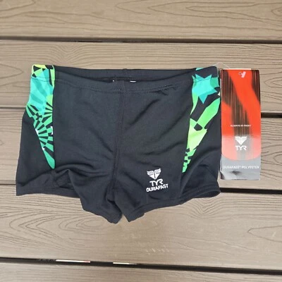 TYR Durafast Sea Stars Verde Empalme Traje de Baño Jóvenes Niños Corredor Boxer Talla 24 Nuevo Foto 1 de 3