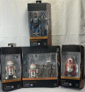 Star Wars Black Series-Mandalorian Lot-33, 34, 35 and R5-D4, BD-72 & Pit Droids - Picture 1 of 22