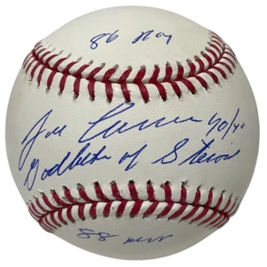 Jose Canseco Signed ROMLB Baseball w/ 4 Insc Godfather Beckett Witness BAS COA - Picture 1 of 4
