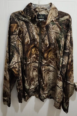 Redhead Full Zip Long Sleeve Pullover Size L/XL Realtree Camouflage Hunting AP - Image 1 of 4