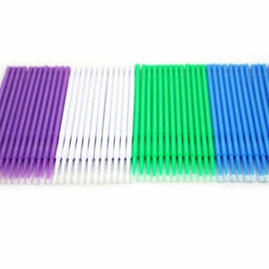 400 Pcs Dental Disposable Applicator Micro Brush Tips Bendable 1.0/1.5/2.0/2.5mm - Picture 1 of 10