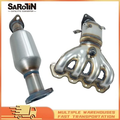 2x Catalytic Converter Exhaust Manifold for 2009-2011 Chevrolet Aveo Aveo5 1.6L - Image 1 of 4