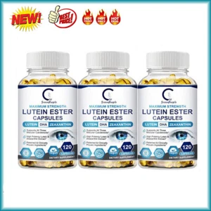 3 Flaschen Augen Vitamine Lutein Kapseln Unterstützung Vision Gesundheit - Bild 1 von 7
