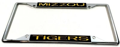 Marco de placa láser de metal graduado MU Missouri Tigers Mizzou Tigers  Foto 1 de 4