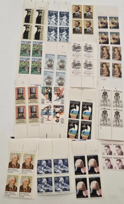 A Group of 40 20 cent all different Plate blocks of 4 - Image 1 of 3