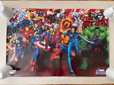 MARVEL HEROES, X-MEN, HULK, CAPTAIN AMERICA, LIZENZIERTES POSTER 2008 - Bild 1 von 4