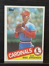 1985 Topps Baseball Card 783 Mike Jorgensen Cardinals SR