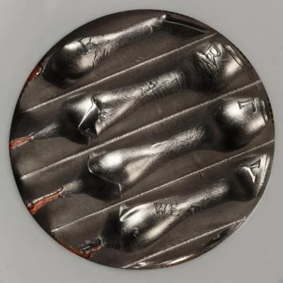 NGC BU Kennedy Half Dollar Mint Waffle Cancelled With Amazing Eye Appeal - Image 1 of 4