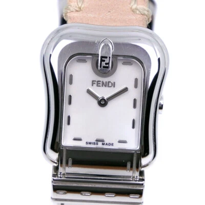 Reloj FENDI 3800L Acero Inoxidable X Cuero Cuarzo Rosa Foto 1 de 4