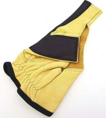 Archery Finger Gloves Leather ARCHERS Hand Shooting Deer Skin gloves - Image 1 of 3