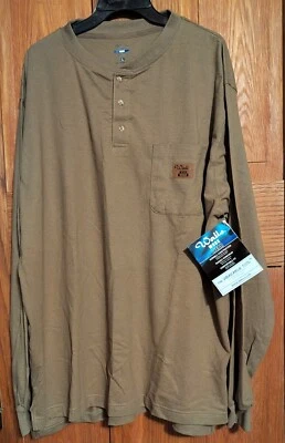 Camiseta de Bolsillo Henley Premium Walls Work Wear Manga Larga Reg L NUEVA CON ETIQUETAS RESCATE DE MASCOTAS Foto 1 de 4