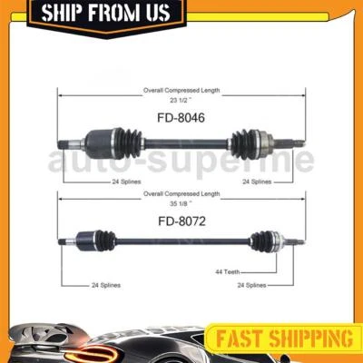 Juntas de medio eje delantero automático CV para Ford Festiva 1989-1993 2 piezas Foto 1 de 4