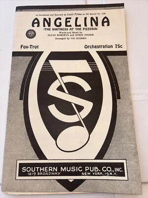 Vtg 1944 Angelina Orchestration Ensemble Sheet Music See photos Fox Trot - Image 1 of 4