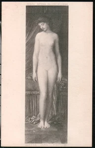 PSYCHE George Frederic Watts Painting Vintage B&W Art Postcard Old - Picture 1 of 1