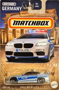 Matchbox BMW M5 F10 Police Germany 17/24 2024 1:64 Modellauto Spielzeug Polizei - Bild 1 von 1