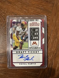 Kamal Martin 2020 Panini Contenders Draft Picks Auto RC #255 Autograph Rookie - Picture 1 of 2