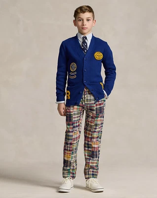 Polo Ralph Lauren Boys Polo Prepster Patchwork Madras Pants Size 10 NWT - Image 1 of 4