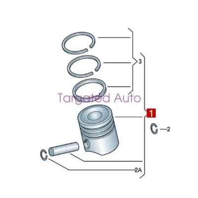 2010 for AUDI A3 TT A5 Q5 quattro 2.0TFSI KS Pistons&Rings Assembly Set STD OEM Foto 1 de 4