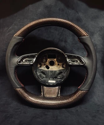 Volante fibra carbono audi a/s b8 Foto 1 de 4
