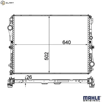 RADIATOR ENGINE COOLING CR 2172 000P FOR MERCEDES-BENZ MARCO/POLO/Camper VITO - Image 1 of 4