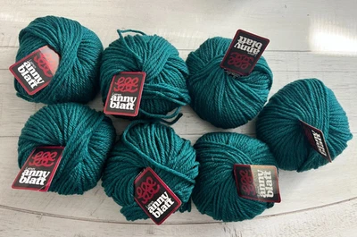 De colección Nuevo de Lote Antiguo Anny Blatt Lote de 7 Madejas 100% Lana Hilo 68 yar VERDE BOSQUE Francia Foto 1 de 4