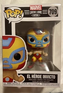 2020 Funko Pop! Marvel: Lucha Libre Edition El Heroe Invicto #709 Vinyl Figure - Picture 1 of 7