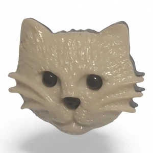 18mm Plastic Cat Face Shank Buttons - Choice of Pack Size - Picture 1 of 2