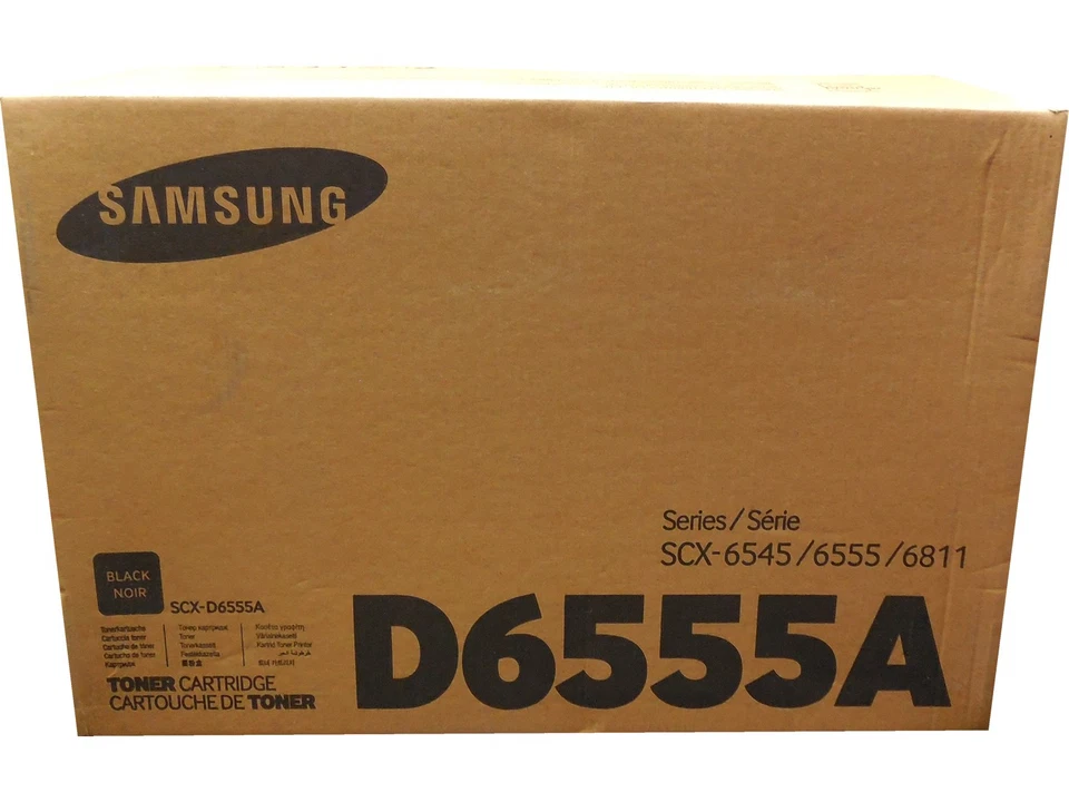 Samsung SCX-D6555A SCXD6555A Black Toner Genuine OEM Retail Box Quick Ship - Image 1 of 1