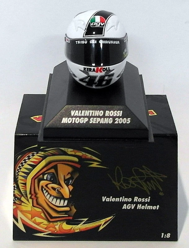 Minichamps 1/8 Scale 397 050066 - AGV Helmet Moto GP Sepang 2005 V. Rossi - Image 1 of 1