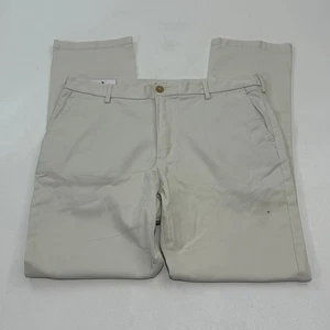 IZOD Herren Stretch Chino Hose Khaki Straight Fit Salzwasser, Größe 33x32 - Bild 1 von 4