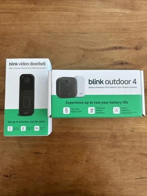 Blink Outdoor 4 1080p With Sync Module And Blink Video Doorbell Camera Included - Image 1 of 4